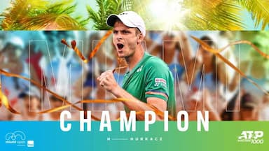 A new master in men's tennis has emerged after Hercatz won the Miami Masters